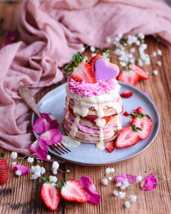 Strawberry & Cream Cheese Pancakes