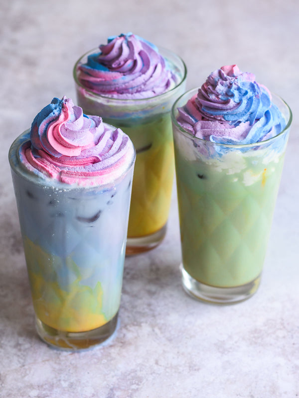 Colorful Iced Lattes