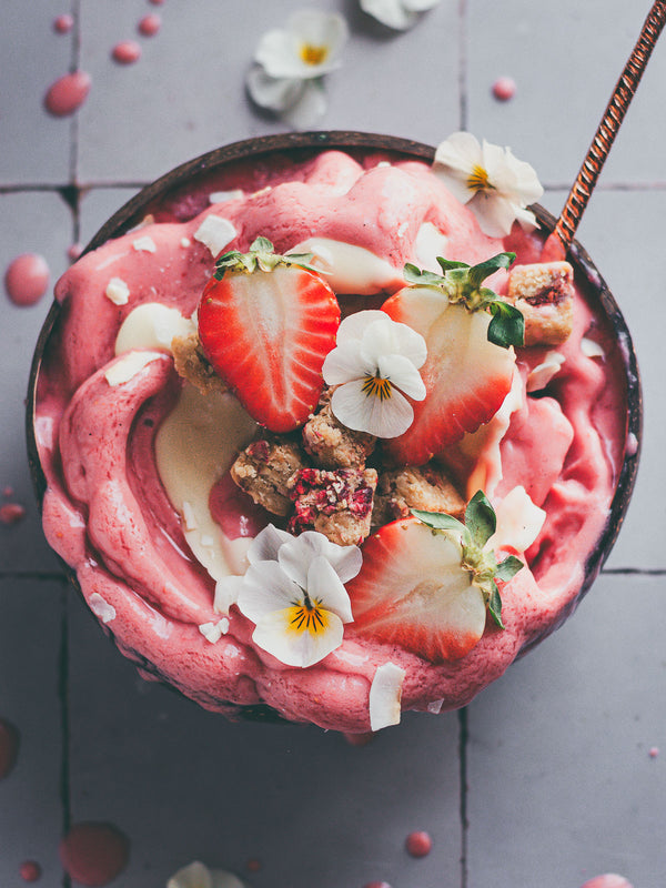 Strawberry smoothie bowl🍓😍