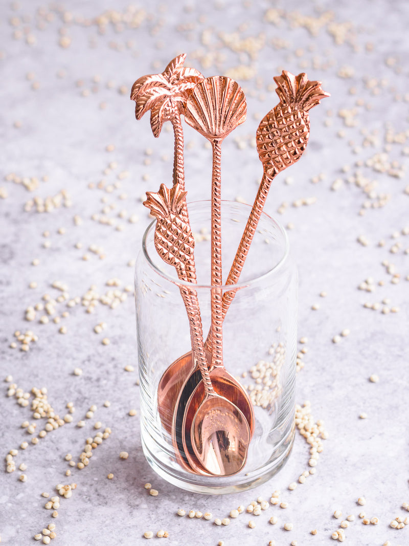 Accessories, Rosegold Brass Spoons